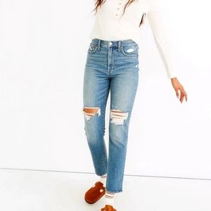 Madewell the perfect distressed vintage jeans